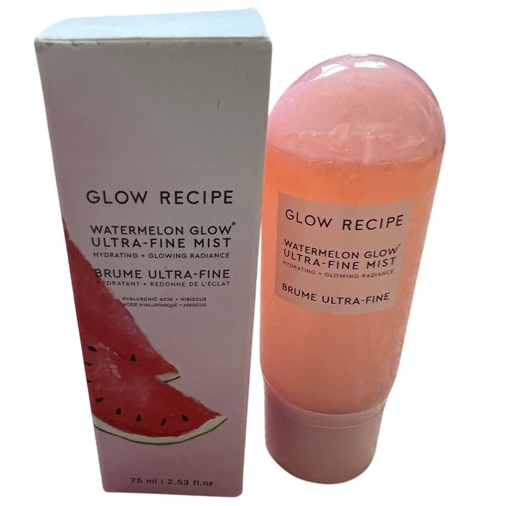 Glow Recipe Watermelon Glow Ultra Fine Facial Mist Setting Spray Makeup Primer - Picture 2 of 6